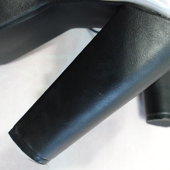 Demonia Torment-712 Silver Hologram Platform Boots - Picture 13 of 13